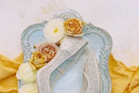 Wedding Shoes and florals