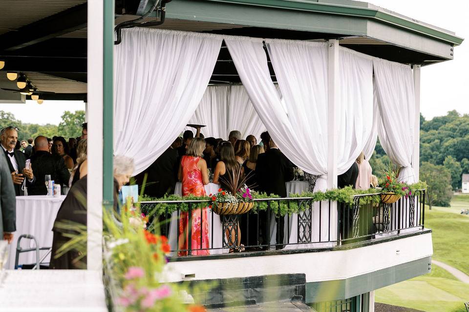 West Porch with a crowd