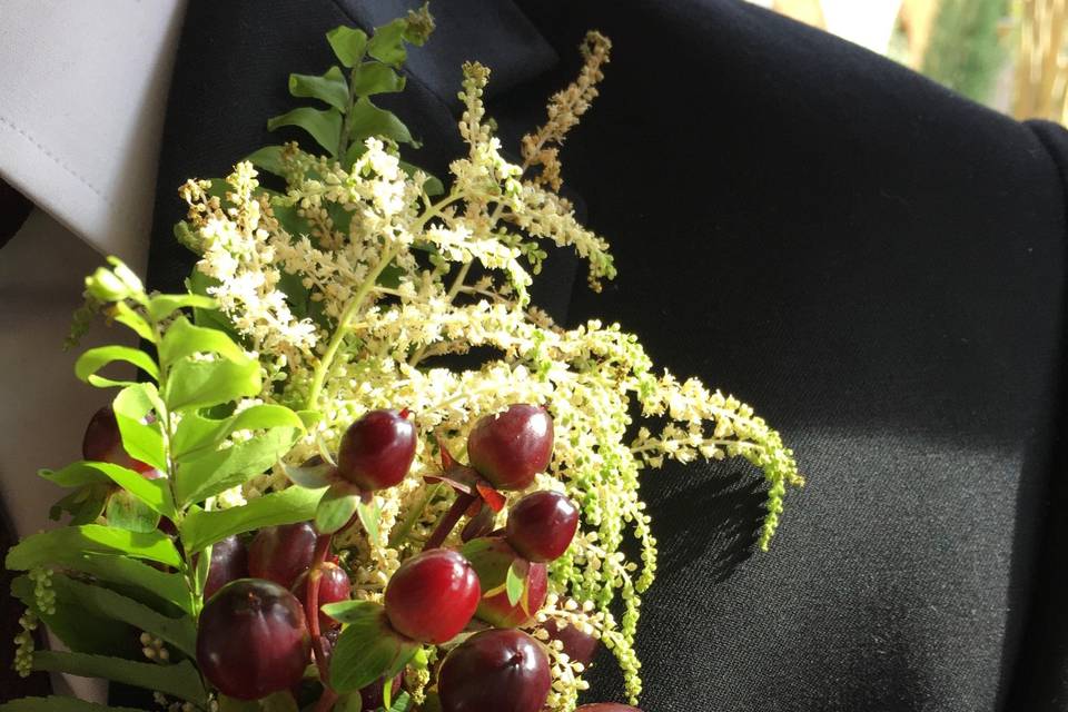 Hypericum berries,astilbe