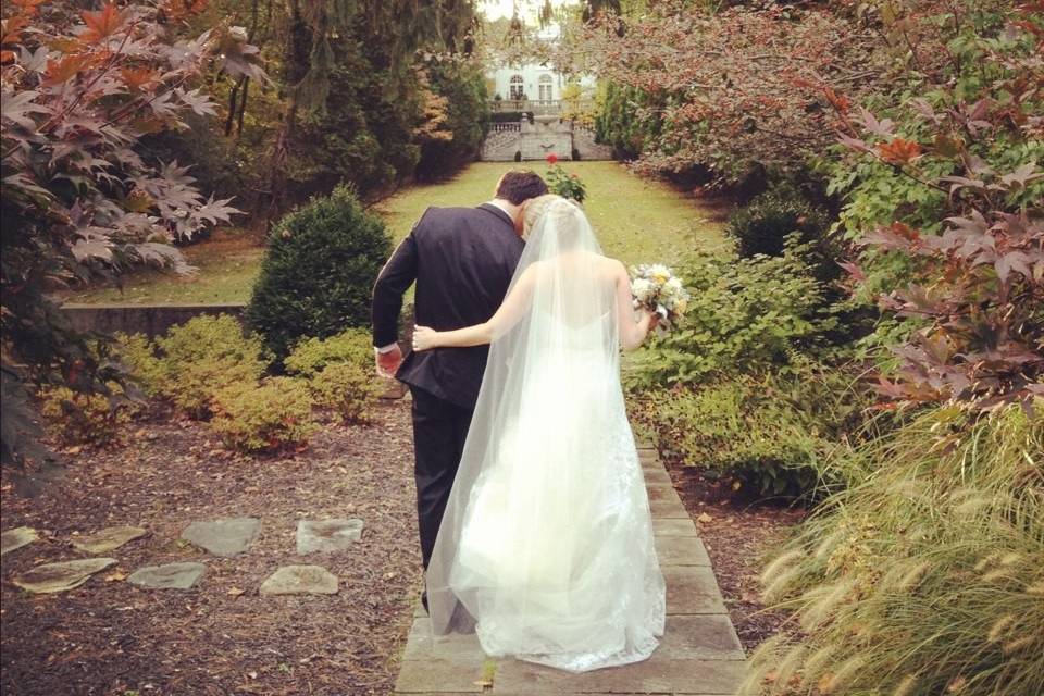 Becky and Matt at Strong Mansion