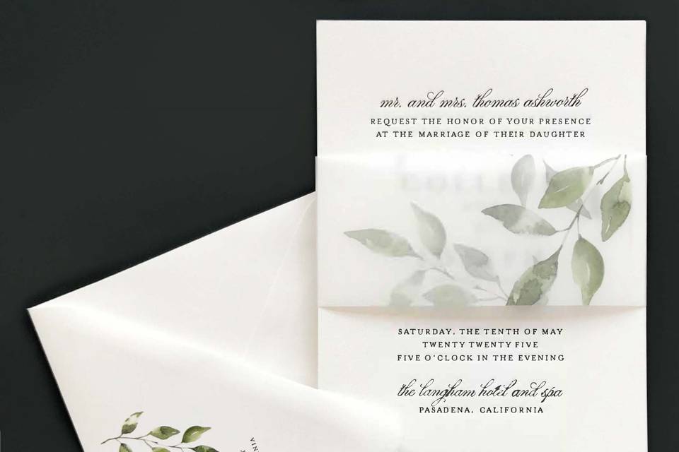 Greenery & Vellum Band