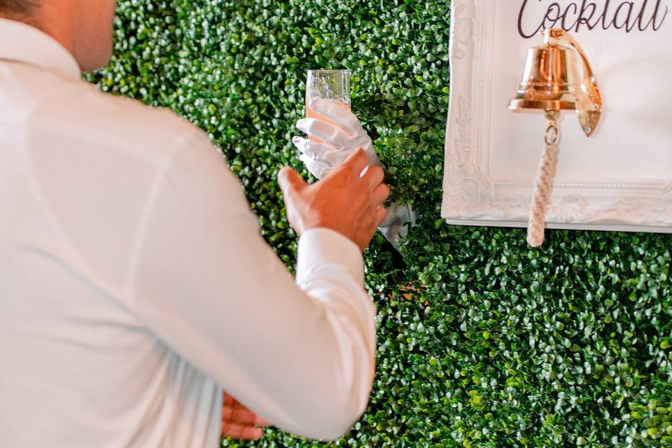 Hidden cocktail wall