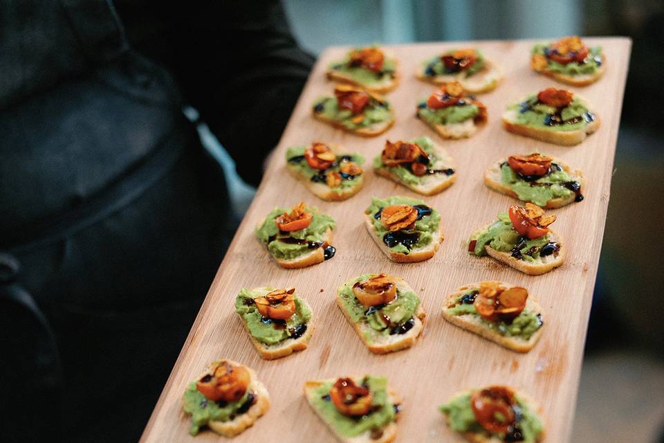 Avocado toast appetizers