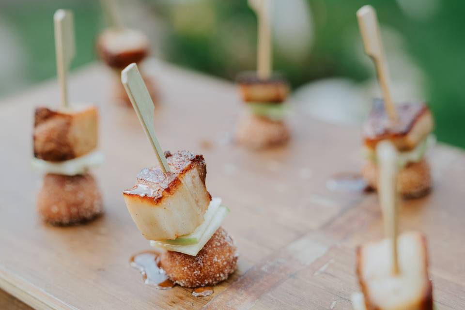 Pork belly sugar donut