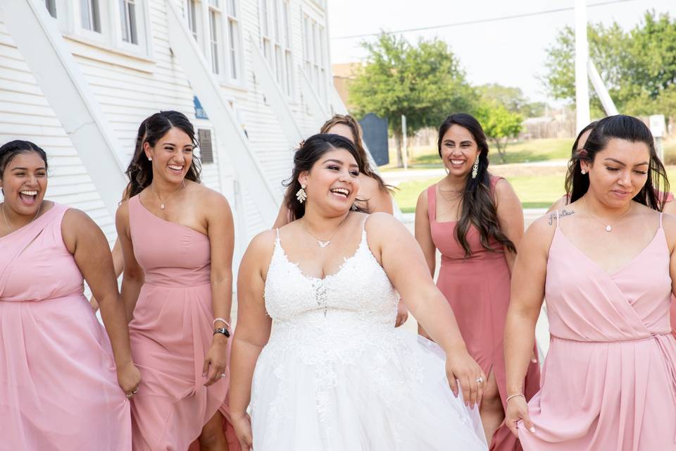 Brides and her girls