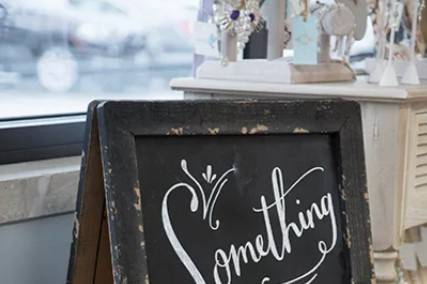 Wedding dress shop sign