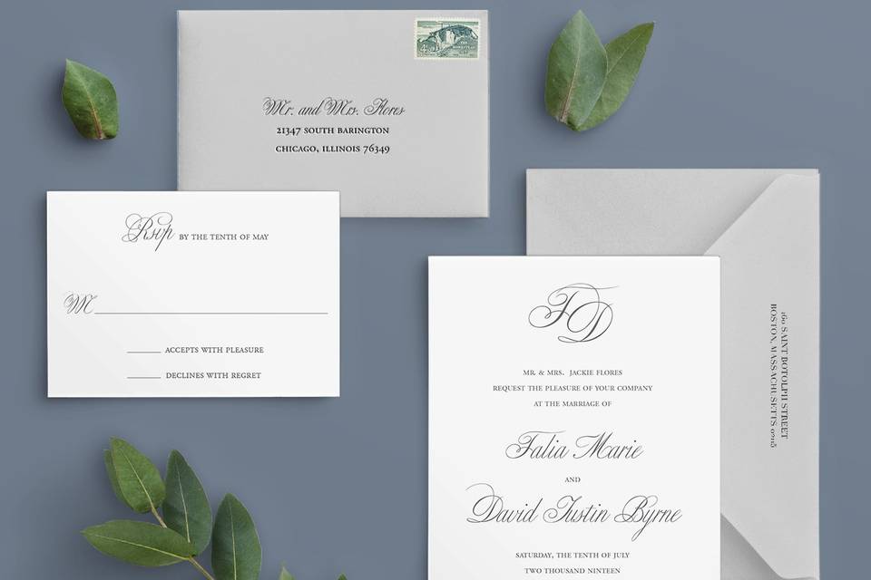 Classic Wedding Invitations