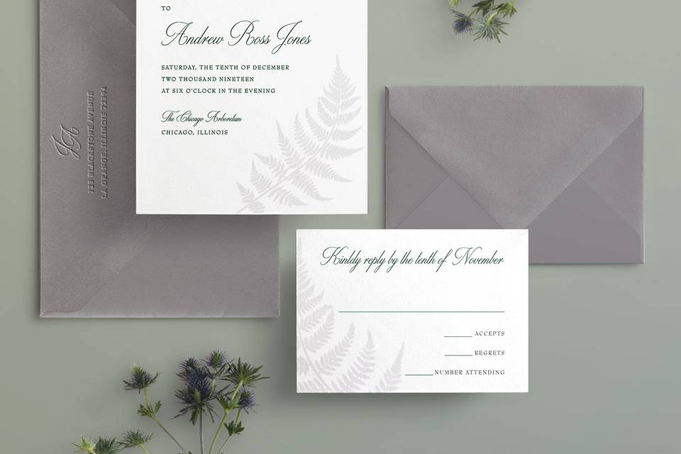 Fern Wedding Invitation