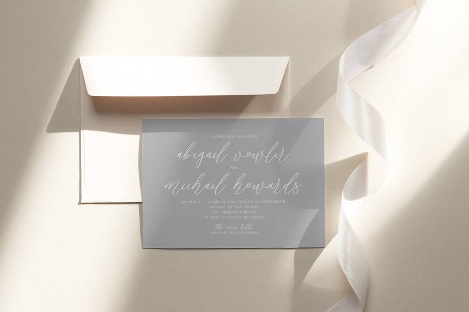 Modern invitation