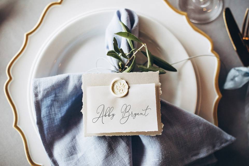Wax Seal Place Card