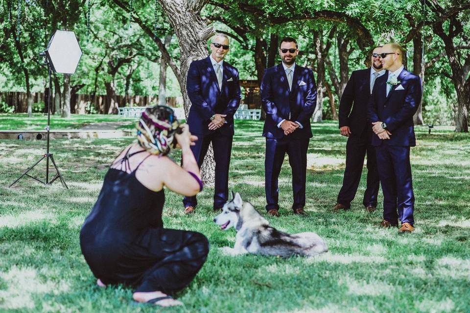 Behind the scenes