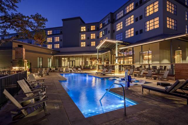 Hotel's heated pool