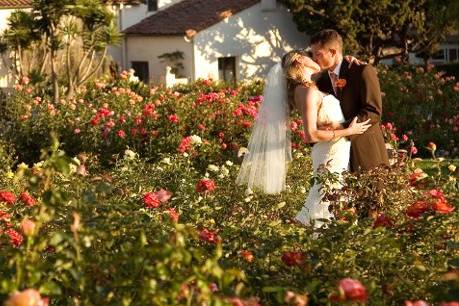 Couple in the Santa Barbara Rose Garden
