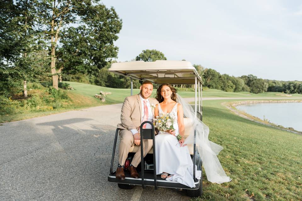 Cart for Bride and Groom