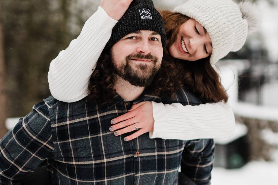 Snowy Engagement Session