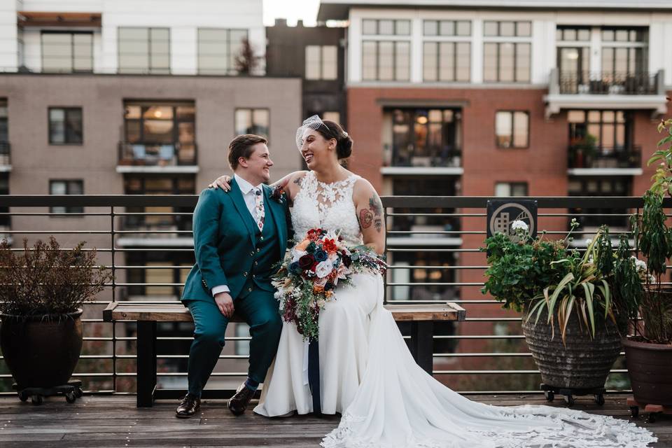 Portland Rooftop Wedding