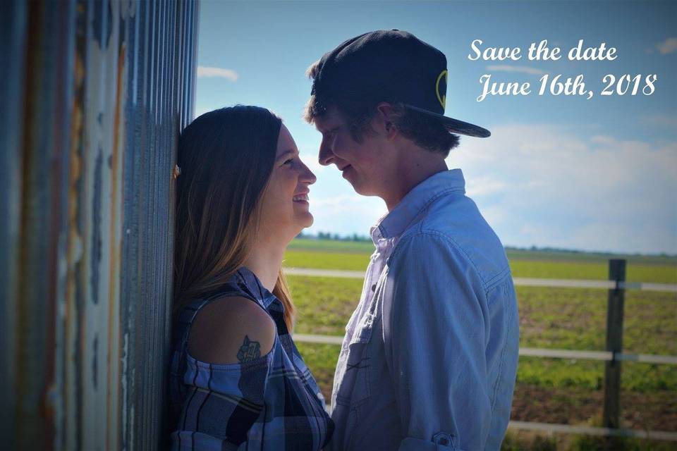 A wedding save-the-date