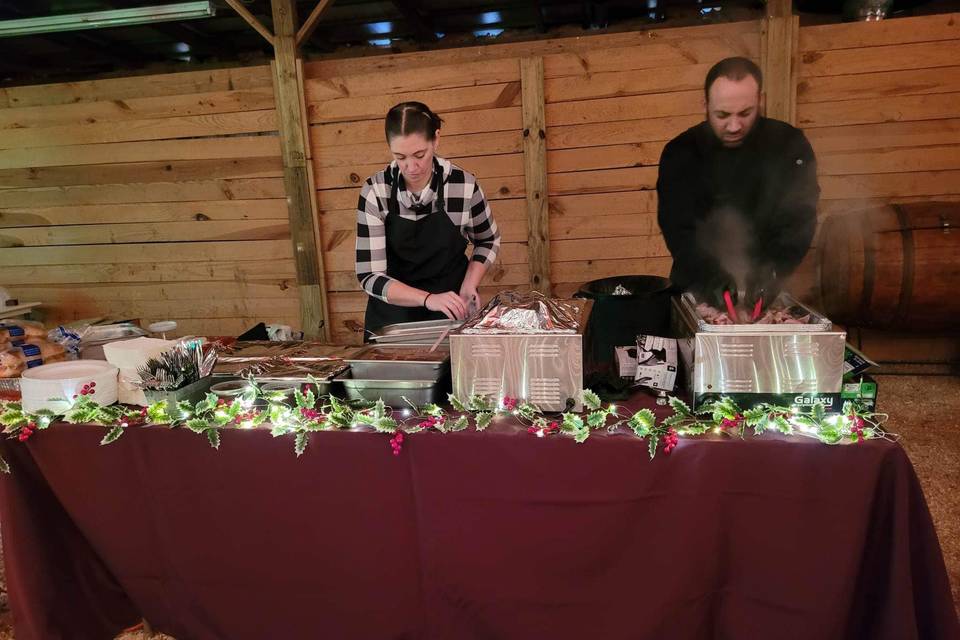 We even Cater Barn Wedding!