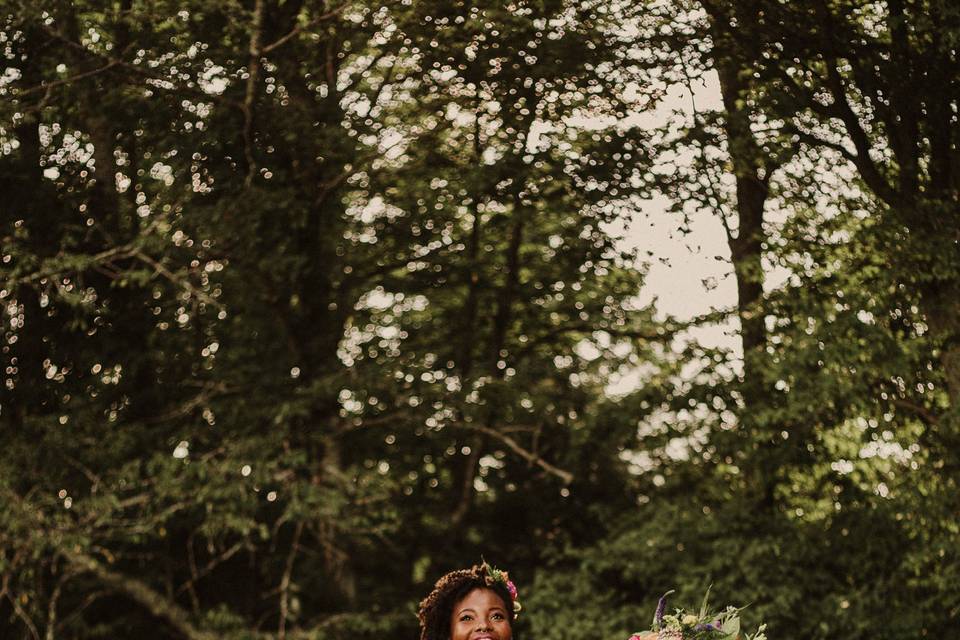 The happy bride