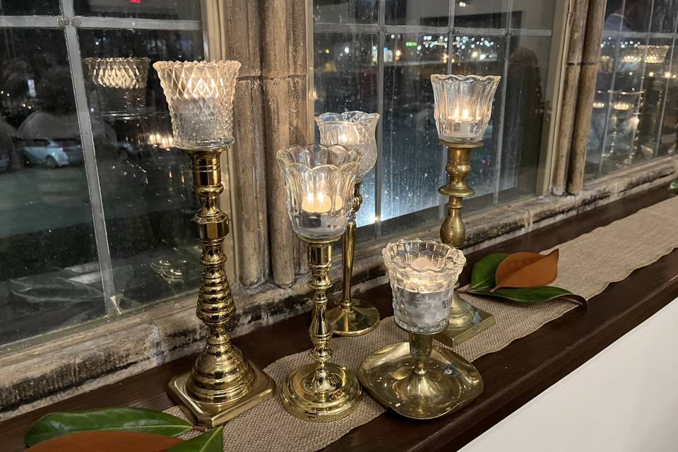 Book & Candle Centerpieces