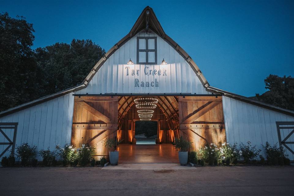 The Barn with uplighting