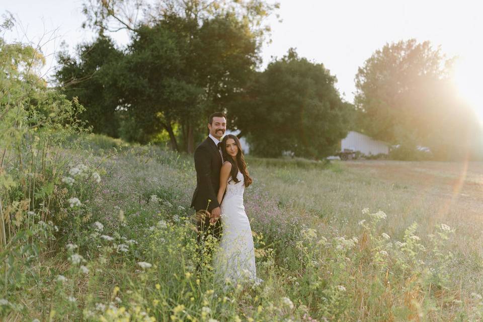 Romance in the wildflowers