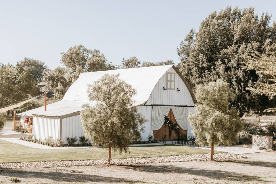 Back of barn