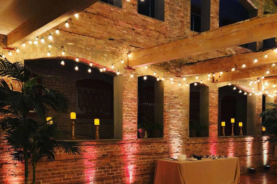 Blush lights on Brewry Brick