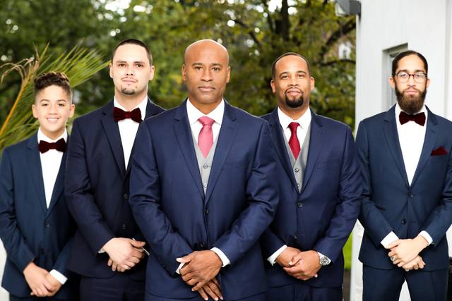 Members of the wedding party