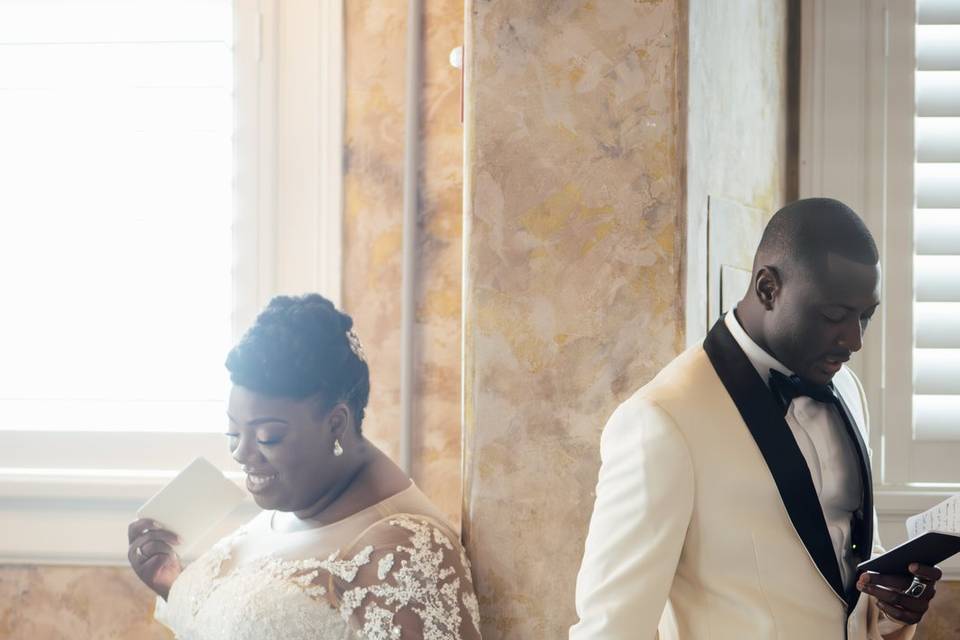 read vows and first touch