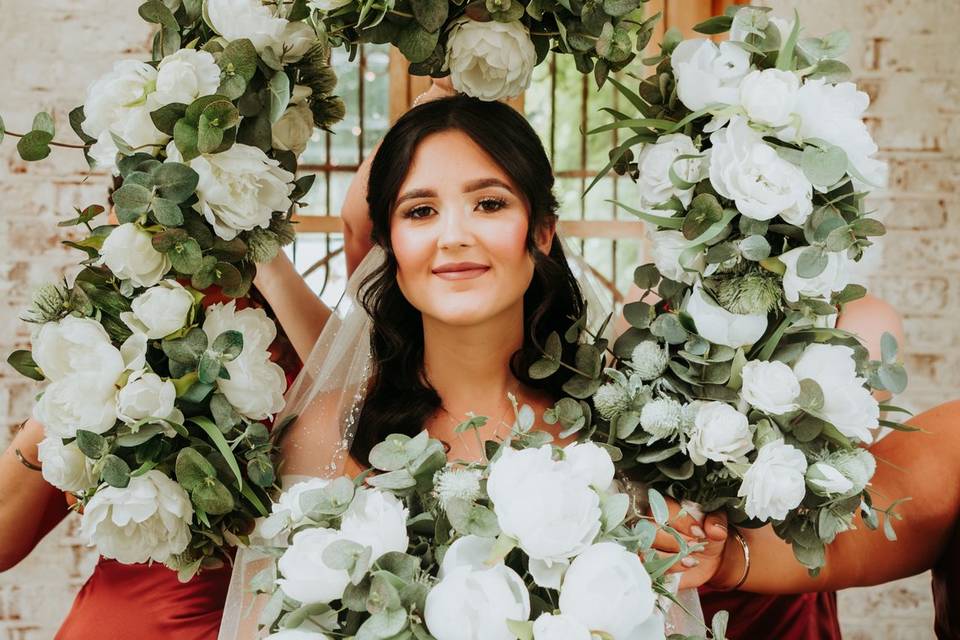 Bride with flower