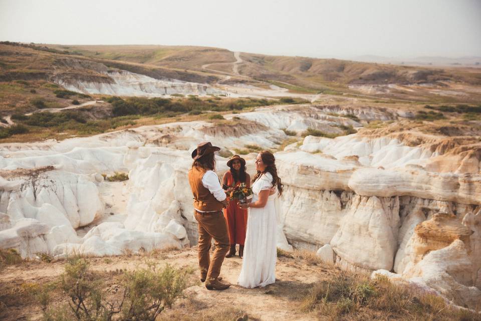 A Paint Mines elopement