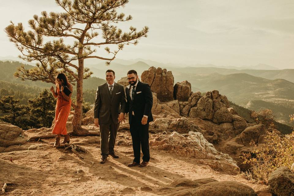 A classic Boulder elopement.