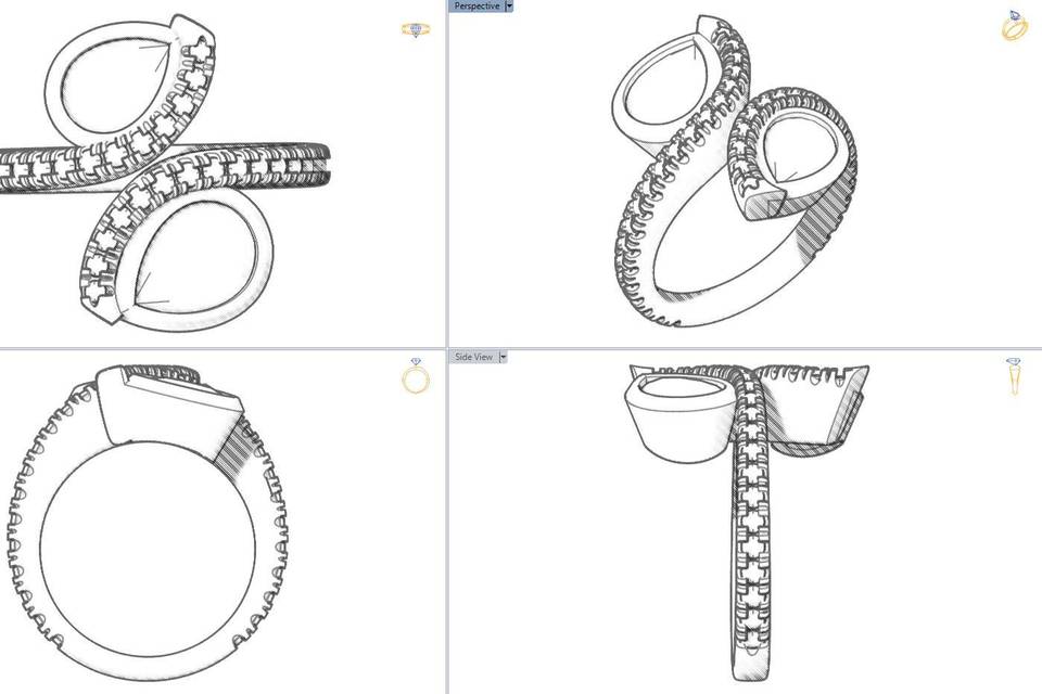 Custom Designed By Pass Ring