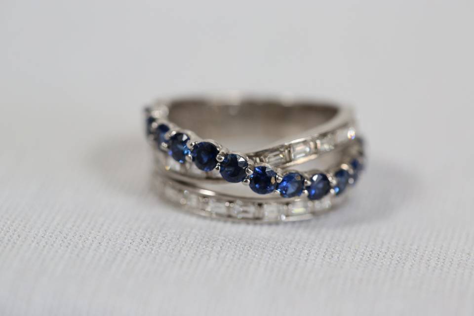 Sapphire & Diamond Ring