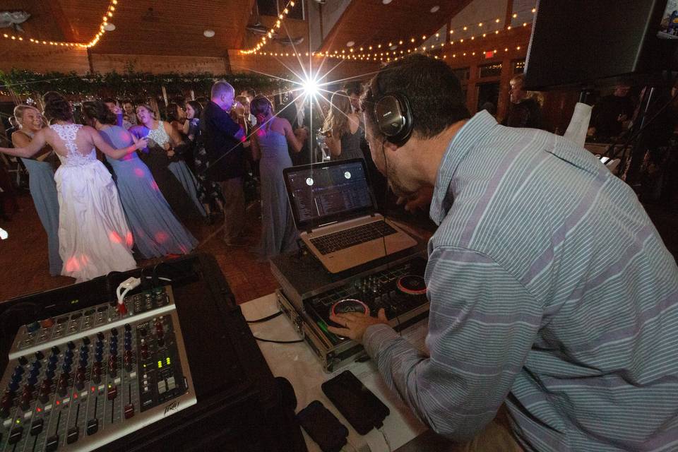 DJing at Jennette's Pier