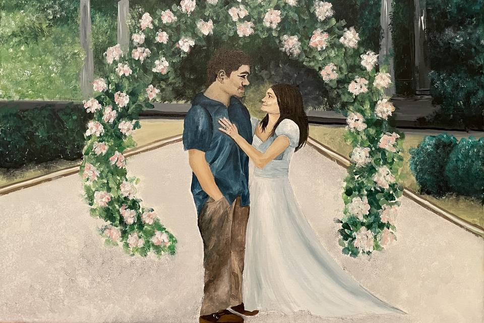 Live Wedding Painters - Taylor & Hayley