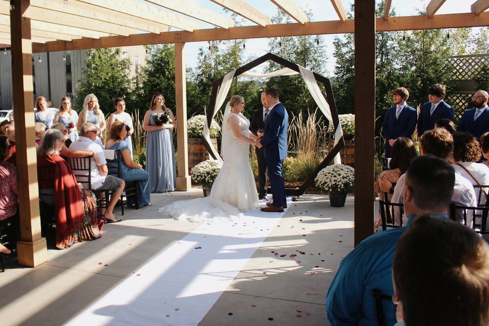 Ceremony on Veranda