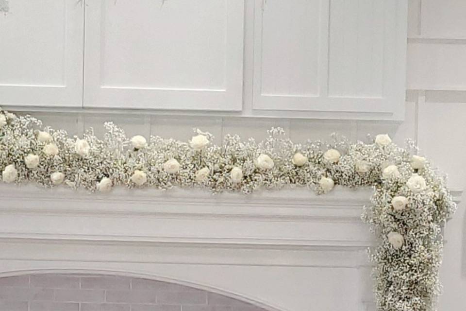 Baby's breath Mantel!