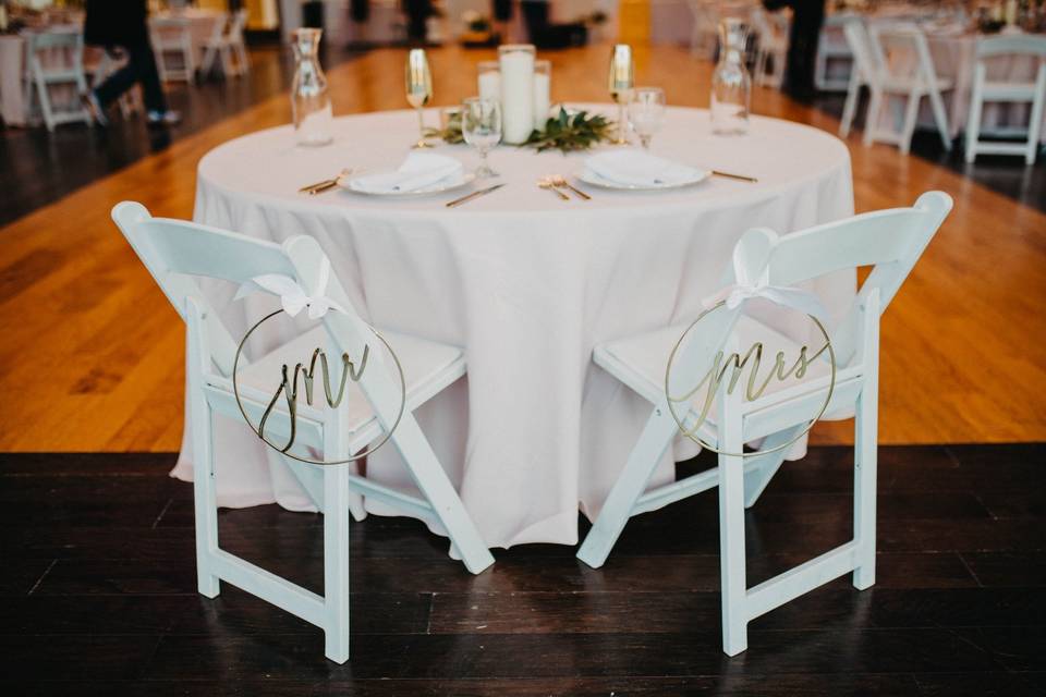 Sweetheart table