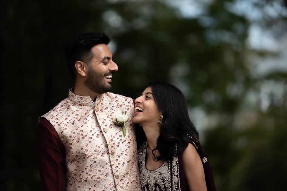 Couple having a laugh