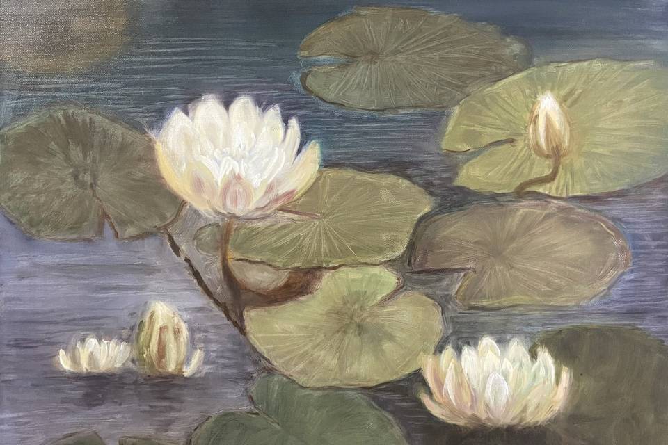 Lillies in the Pond