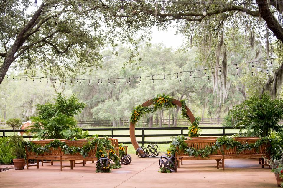 Sunflower Wedding Ceremony