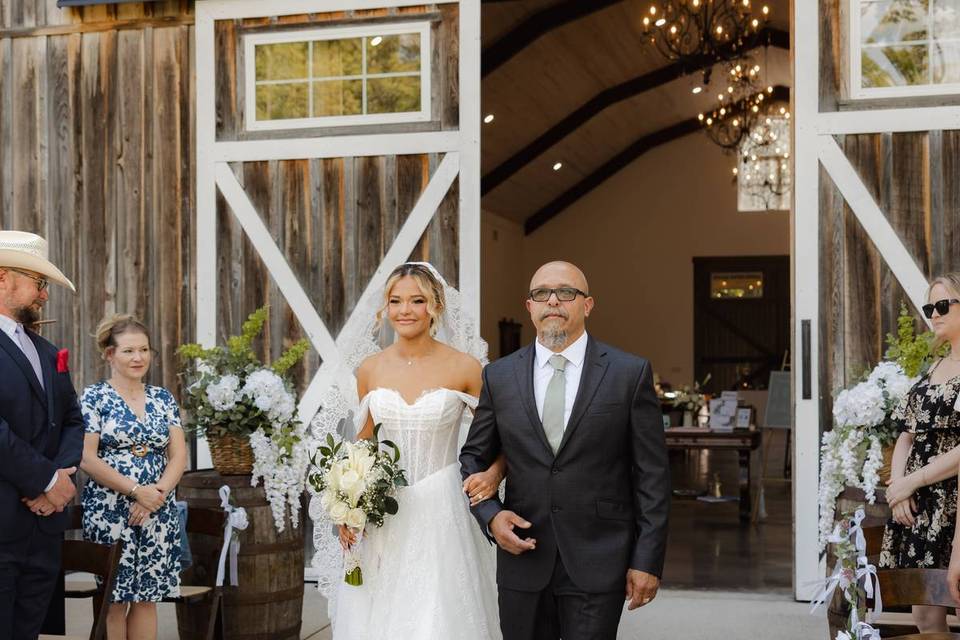 Here comes the bride