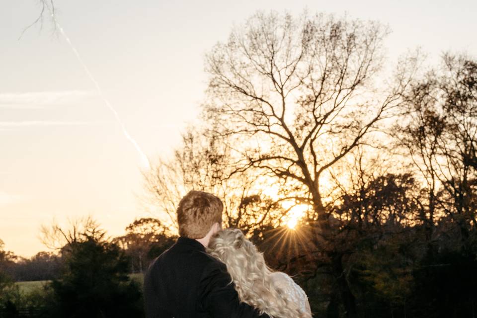 Bridal Portrait by the Pond