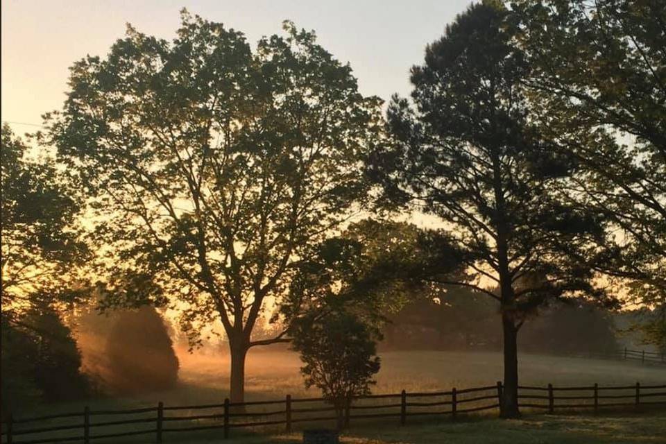 Sunrise at WindSong Farm