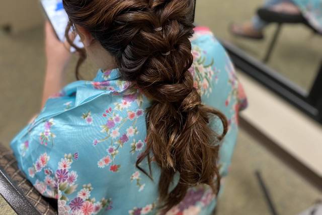 Braided updo