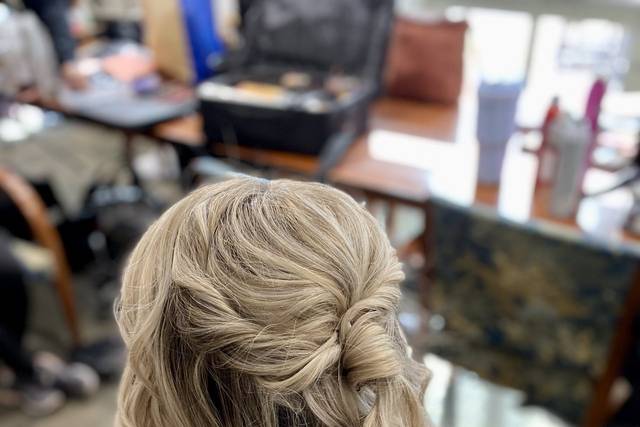 Boho updo