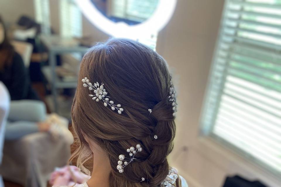 Bridal updo