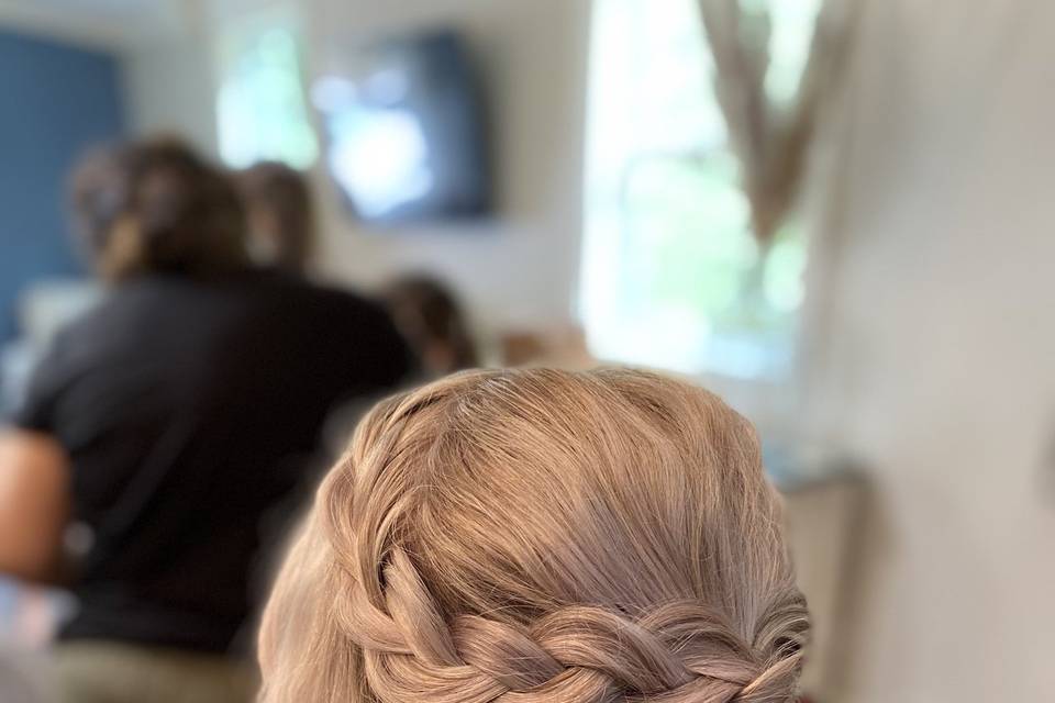 Braided updo